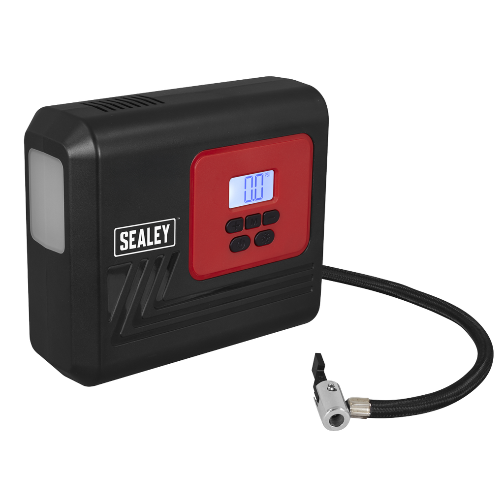 Sealey Tyre Inflator with Worklight 12V