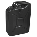 Screw Cap Metal Jerry Can 20L - Black