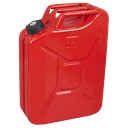 Sealey Screw Cap Metal Jerry Can 20L - Red