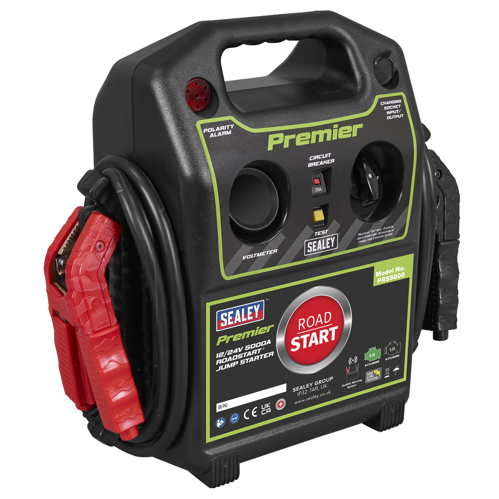 Sealey 12/24V Premier RoadStart® Jump Starter 5000A