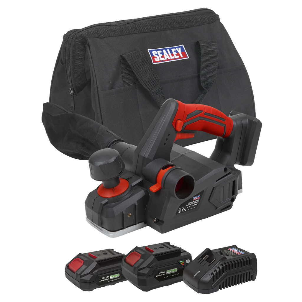 Sealey SV20 Series Cordless Planer Kit 20V - 2 Batteries