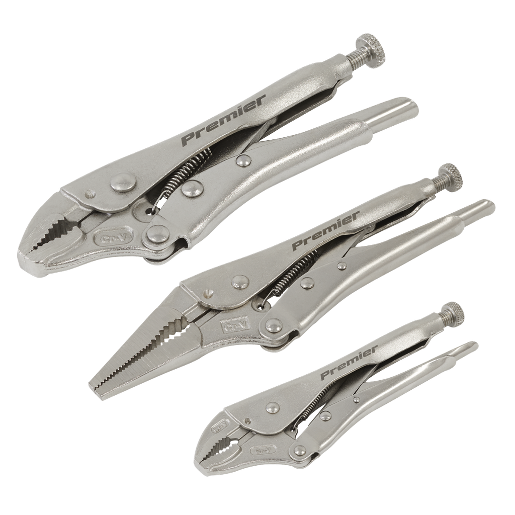 Sealey Premier Locking Pliers Set 3pc