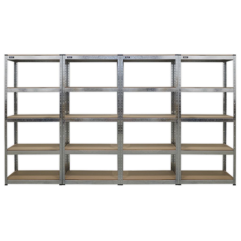 Racking Unit 5 Shelf 150kg Capacity Per Level - Set of 4