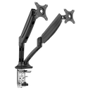 Dellonda Adjustable Double Monitor Arm with 360° Rotation - Black