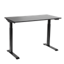 Dellonda Single Motor Ultra-Quiet Adjustable-Height Electric Sit/Stand Desk - Black Desktop