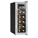 Sealey Baridi 12 Bottle Wine Fridge & Cooler - Stainless Steel