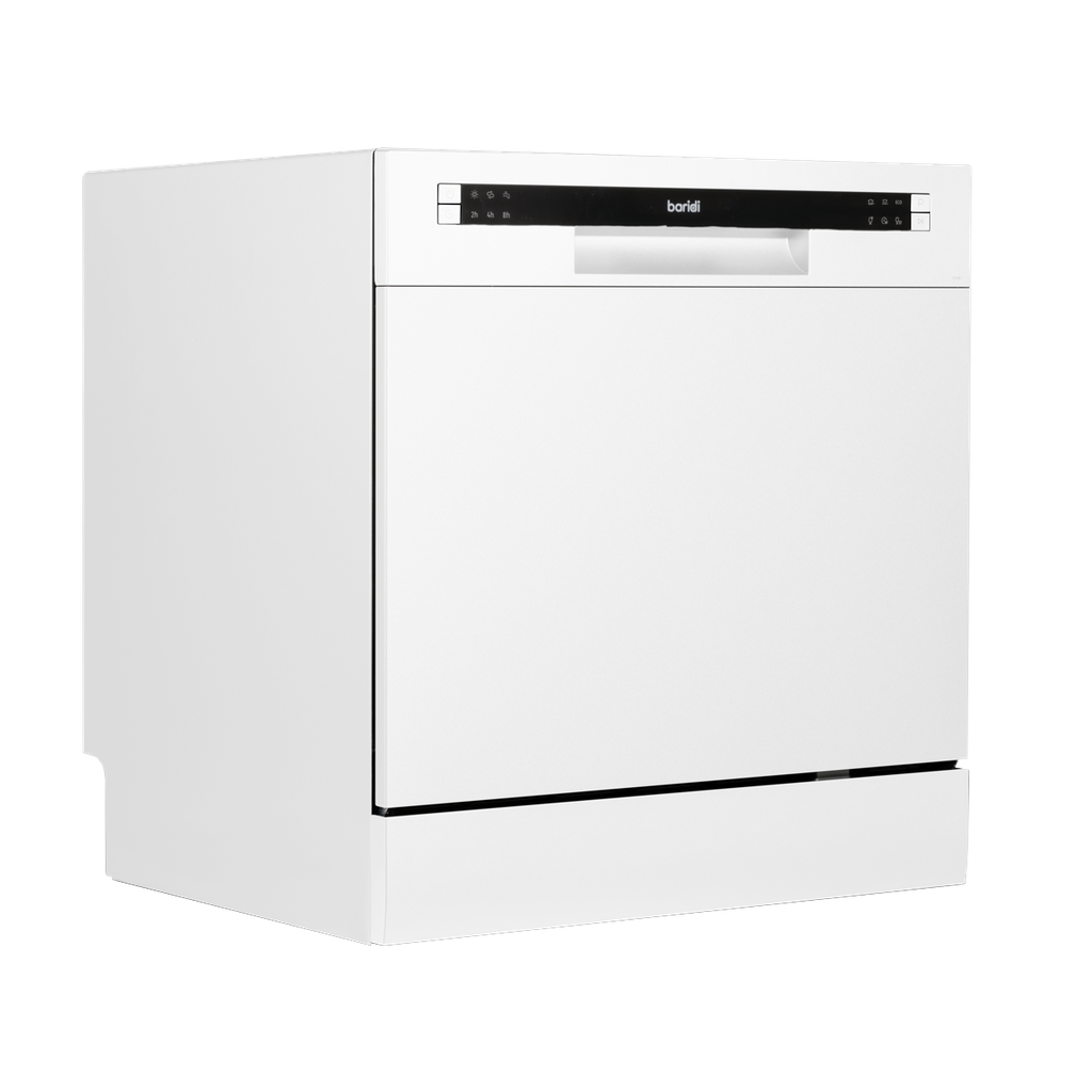 Baridi Tabletop Dishwasher 8 Place Settings 8L Capacity - White