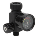 Sealey Premier On-Gun Air Pressure Regulator/Gauge with Glass Lens