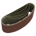 76 x 457mm Sanding Belt 80Grit - Pack of 5