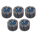 80 x 40mm Abrasive Flap Wheel with 6mm Shaft 40Grit - Pack of 5