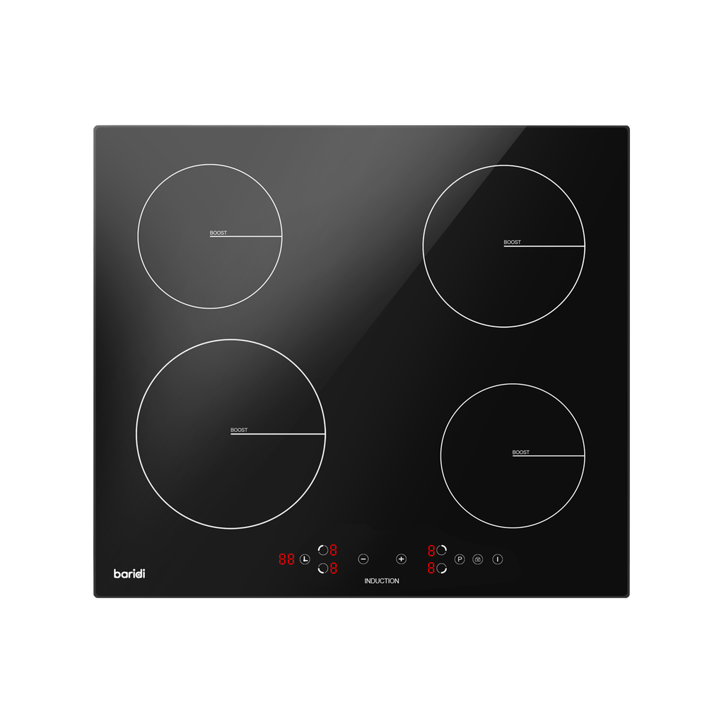 Baridi Integrated Induction Hob with 4 Cooking Zones 60cm 2800W Output