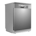 Baridi Regular Sized Freestanding Dishwasher 60cm Wide 14 Place Settings - Silver