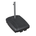 Dellonda Fillable Parasol Base with Wheels, Water/Sand Fill 60L