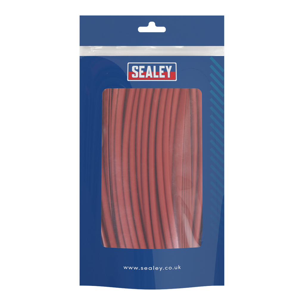 Sealey Heat Shrink Tubing 200mm 100pc - Red