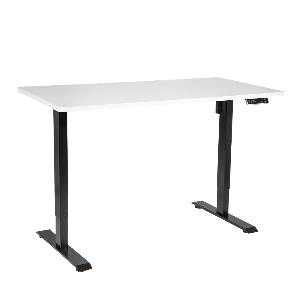 Sealey Dellonda White Electric Height Adjustable Standing Desk with Memory, Quiet, 1400x700mm