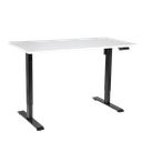 Dellonda White Electric Height Adjustable Standing Desk with Memory, Quiet, 1400x700mm
