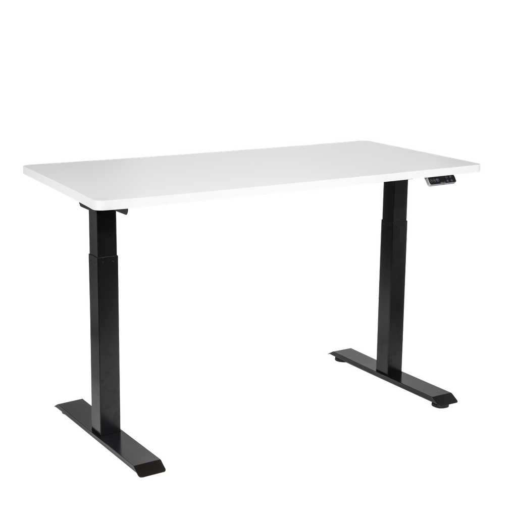 Sealey Dellonda White Electric Height Adjustable Standing Desk, 1400 x 700mm Dual Motor 100kg