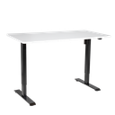 Dellonda Single Motor Ultra-Quiet Adjustable-Height Electric Sit/Stand Desk - White Desktop