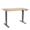 Dellonda Oak Electric Adjustable-Height Standing Desk with Memory, Quiet & Fast 1400 x 700mm