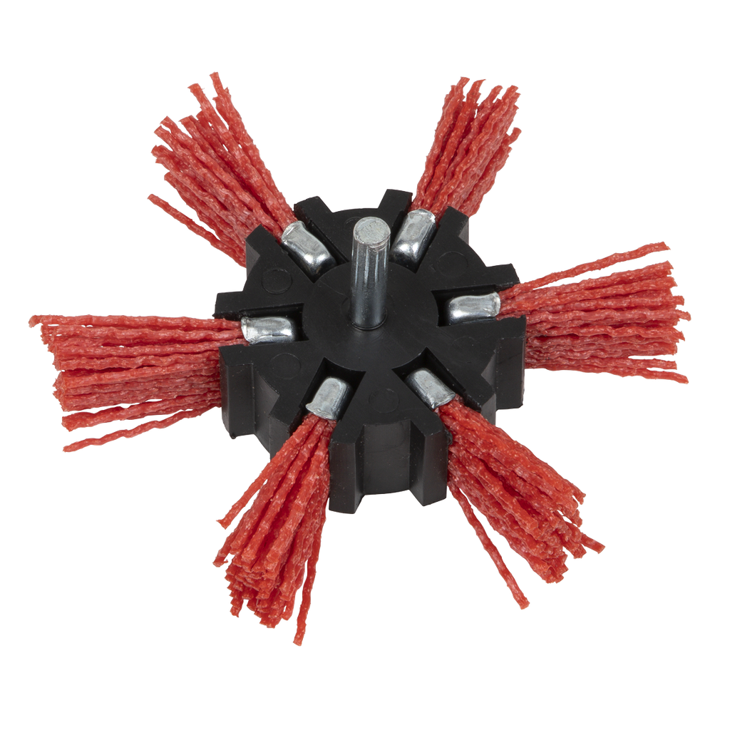 Sealey 100mm Nylon Filament Strip Brush with 6mm Shaft