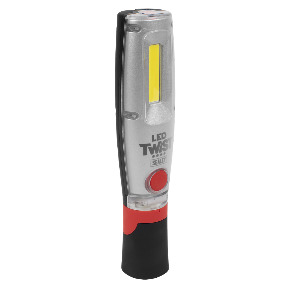 Sealey LED Twist Rechargeable Inspection Light 16W COB & 1W SMD
