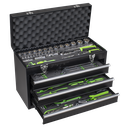 Siegen Portable Tool Chest 3 Drawer with Tool Kit 98pc