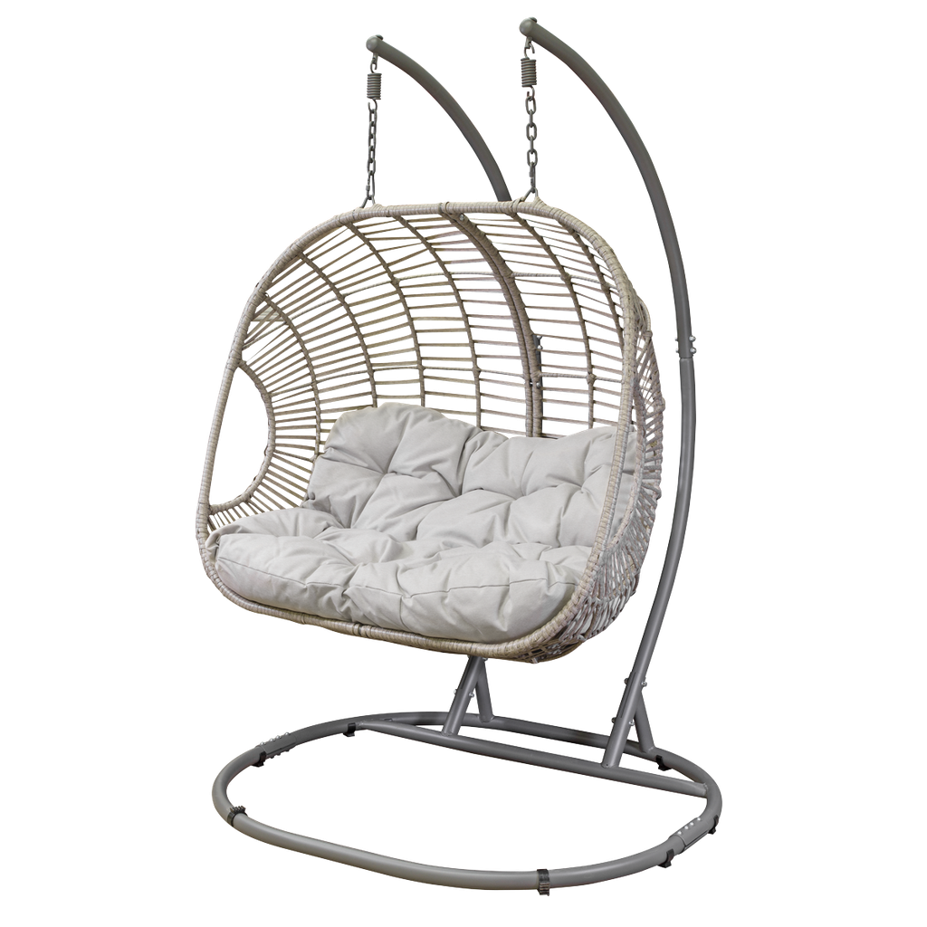 Dellonda Double Swinging Egg Chair with Cushion