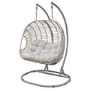 Dellonda Double Swinging Egg Chair with Cushion