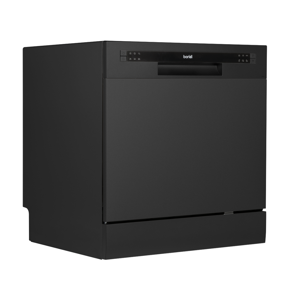 Baridi Tabletop Dishwasher 8 Place Settings 8L Capacity - Black
