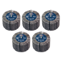 80 x 40mm Abrasive Flap Wheel with 6mm Shaft 80Grit - Pack of 5