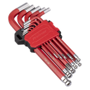 Sealey Premier Long Ball-End Hex Key Set 11pc