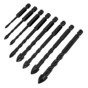Tile & Glass Drill Bit Set 8pc
