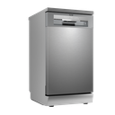 Baridi Slimline Freestanding Dishwasher 45cm Wide 10 Place Settings - Silver