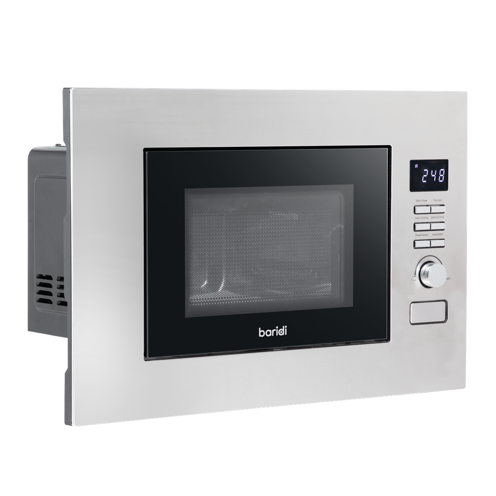 Sealey Baridi Integrated Microwave Oven 20L Capacity 900W - Stainless Steel
