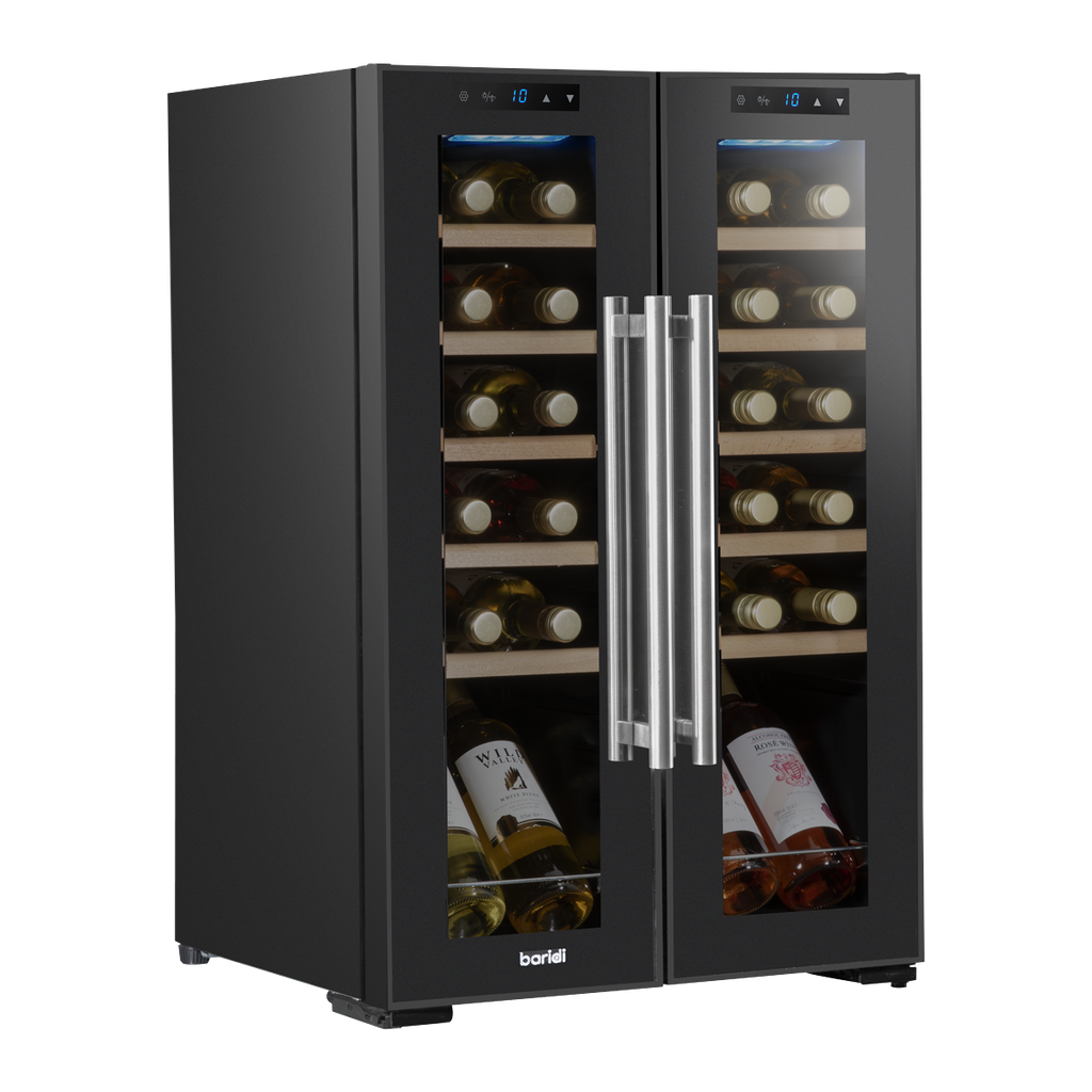 Baridi 24 Bottle Dual Zone Wine Fridge & Cooler