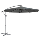Dellonda Banana Parasol with Cover 3m - Grey