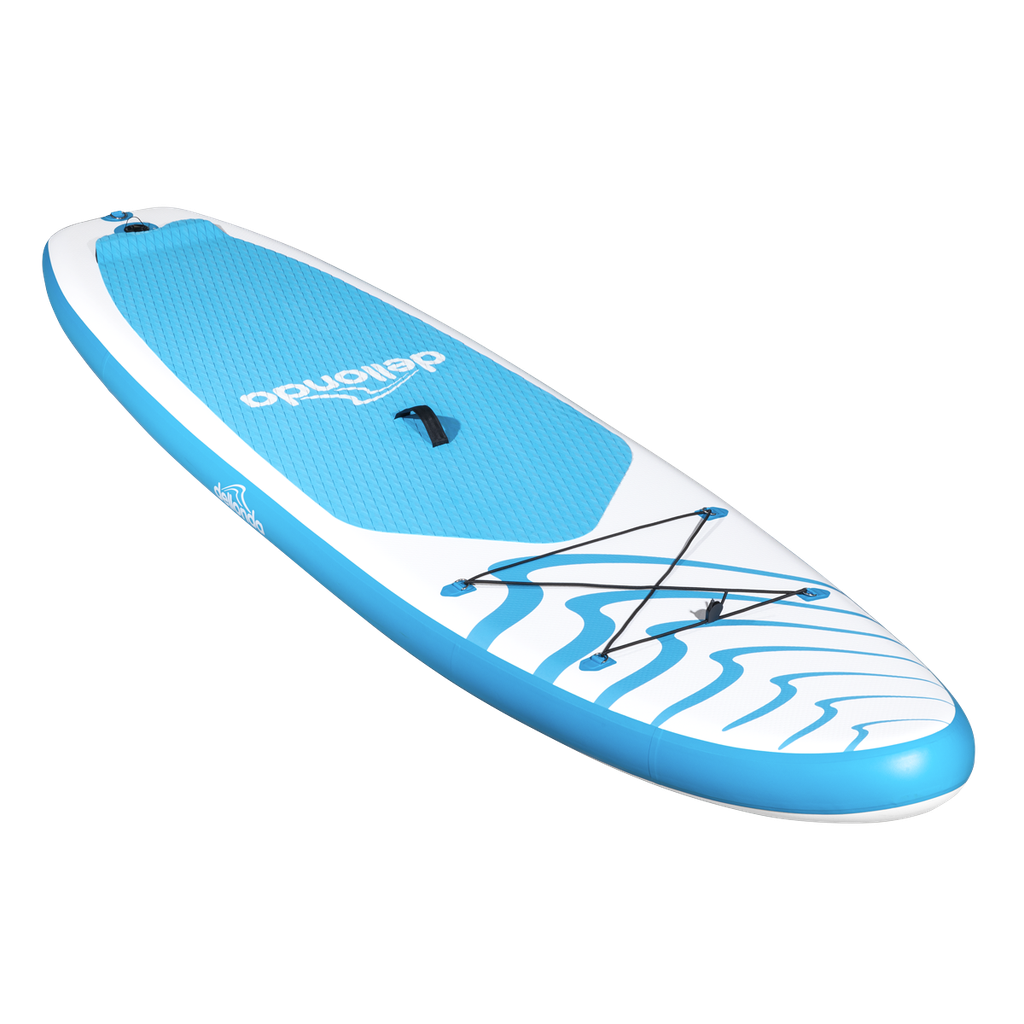Dellonda Inflatable Stand-Up Paddle Board 10'6" - Light Blue/White