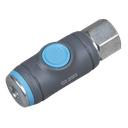 Sealey PCL Push-Button Safety Coupling Body Female 1/2"BSP