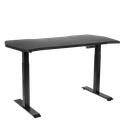 Dellonda Carbon Fibre Effect Electric Height Adjustable Standing Desk, 1400 x 700mm Dual Motor 100kg