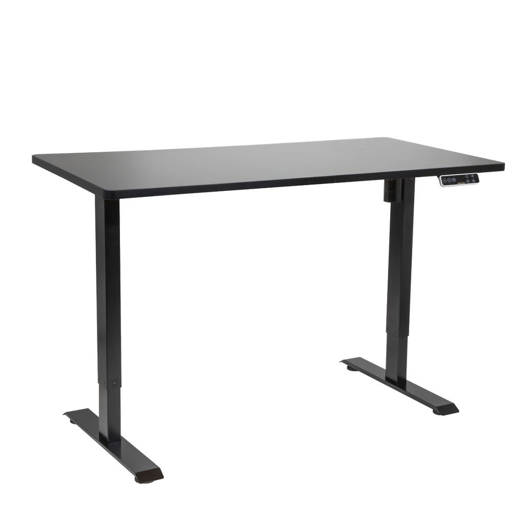 Sealey Dellonda Black Electric Height Adjustable Standing Desk with Memory, Quiet, 1400x700mm