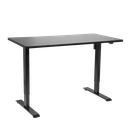 Dellonda Single Motor Ultra-Quiet Adjustable-Height Electric Sit/Stand Desk - Black Desktop
