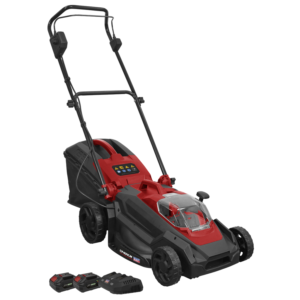 Sealey Cordless Lawn Mower Kit 40V 4Ah SV20 Series 40cm