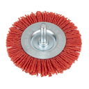 Sealey 75mm Nylon Filament Circular Brush with 6mm Shaft