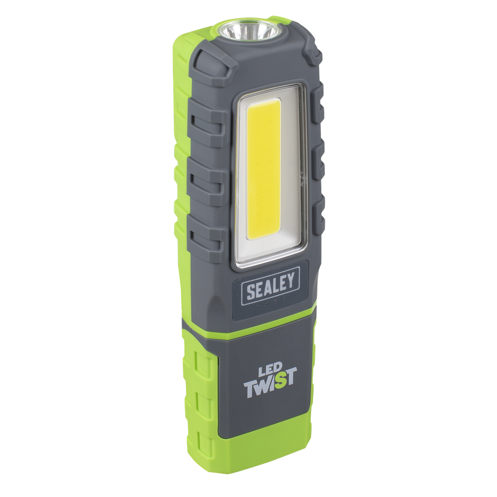 Sealey LED Twist Rechargeable Inspection Light 5W COB & 1W SMD
