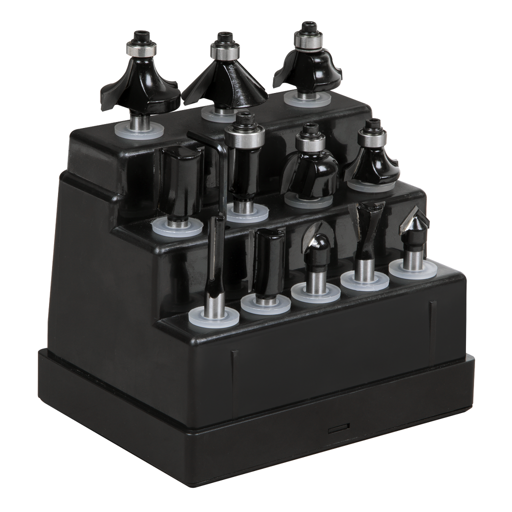 Sealey Shank Router Bit Set 1/4" 12pc