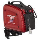 Sealey Wall Mounting Oil Free Air Compressor 1.5hp with 7m Retractable Hose Reel