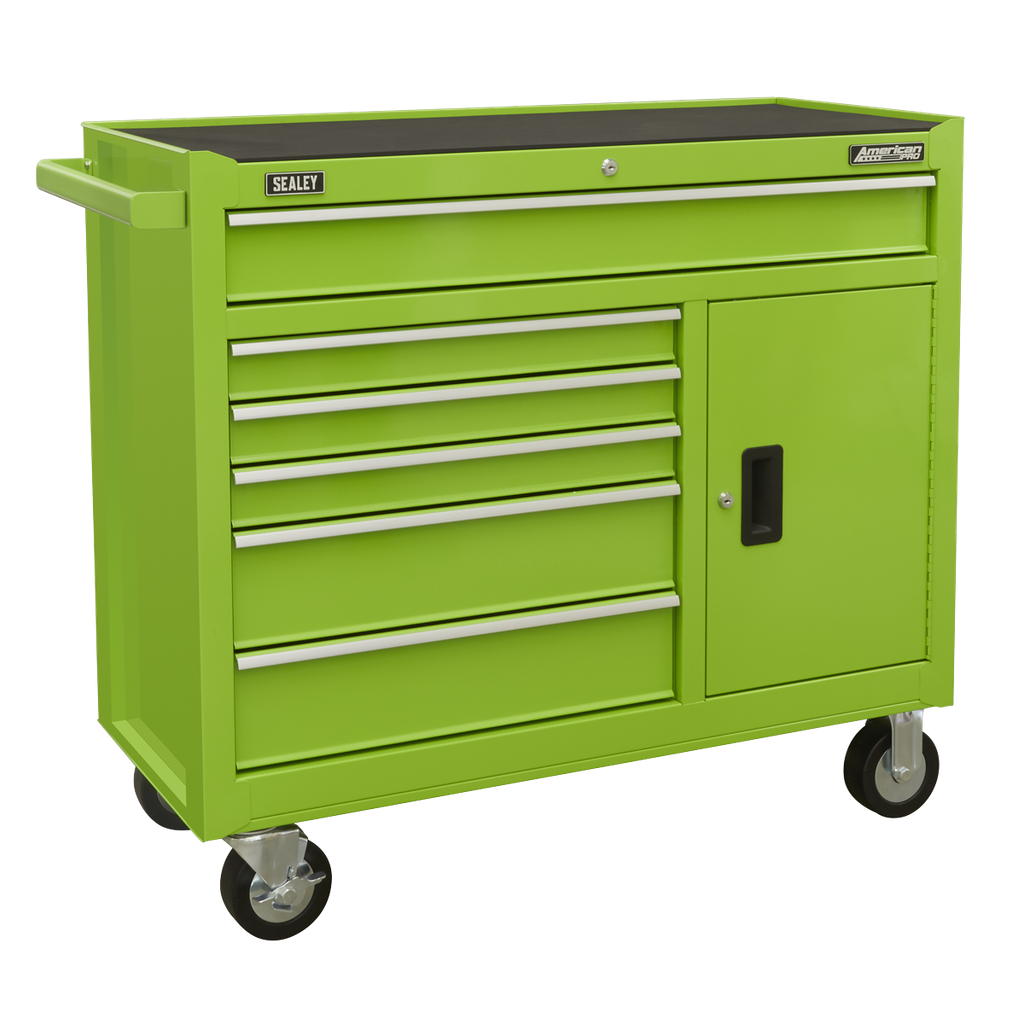 American PRO® Rollcab 6 Drawer - Green