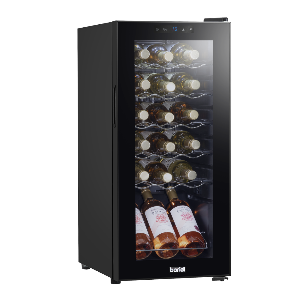 Baridi 18 Bottle Wine Fridge & Cooler - Black