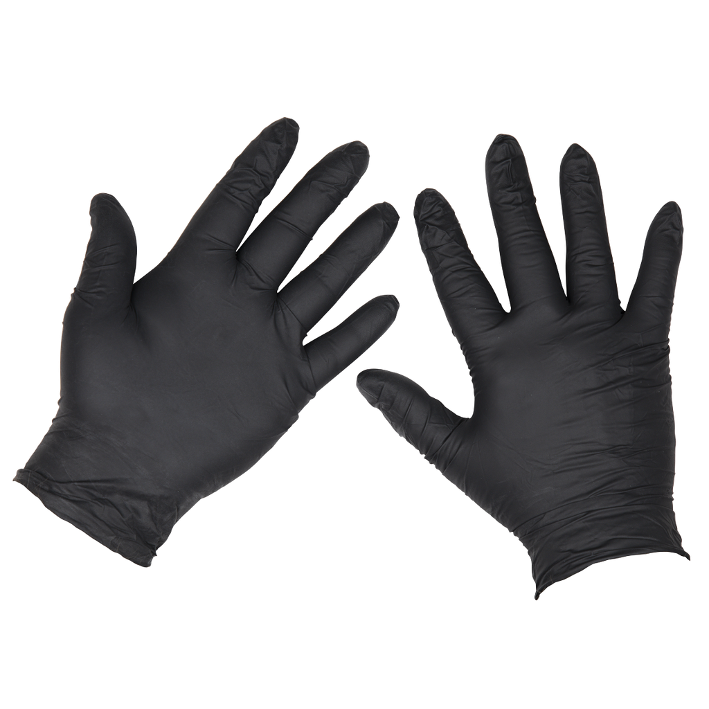 Sealey Extra Thick Powder-Free Disposable Nitrile Gloves, X-Larg
