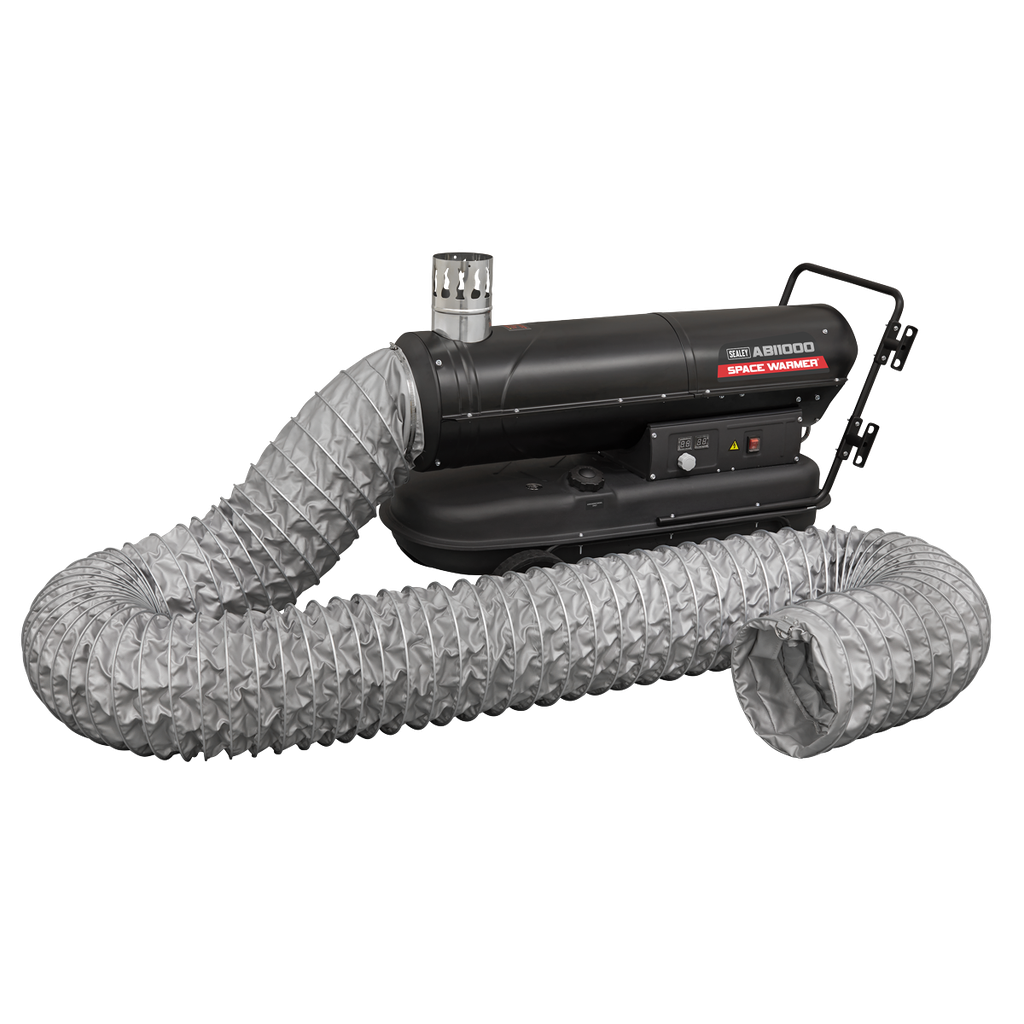 Sealey Space Warmer® Indirect Kerosene/Diesel Heater 102,000Btu/hr with 5M Ducting